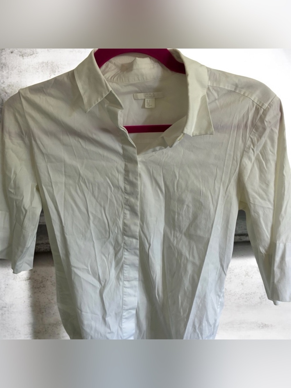 COS White BOYS Cotton Button-Down Shirt